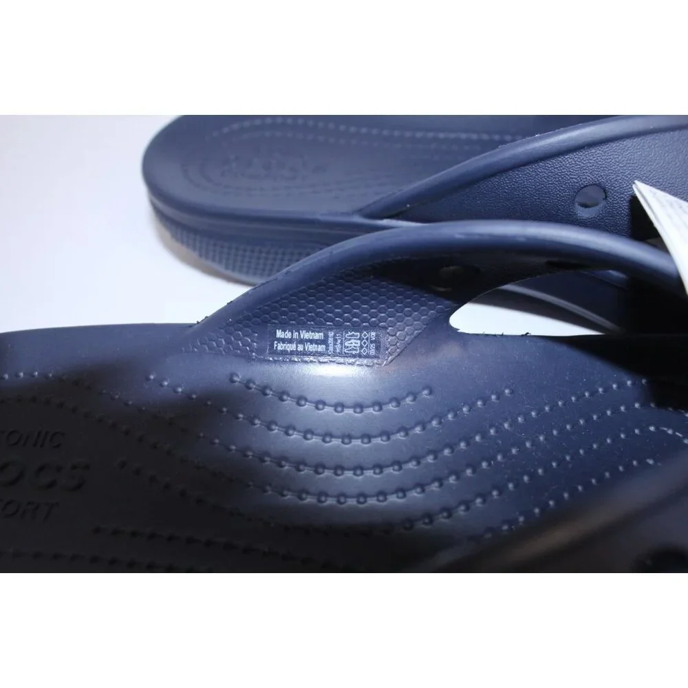 Crocs Adult Baya ll Flip Flop Sandals M6 W8 Blue‎ Iconic Comfort Slide On Casual